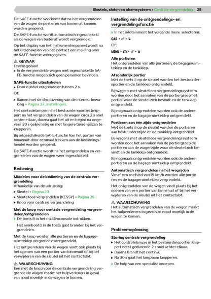 2020-2021 Skoda Karoq Owner's Manual | Dutch