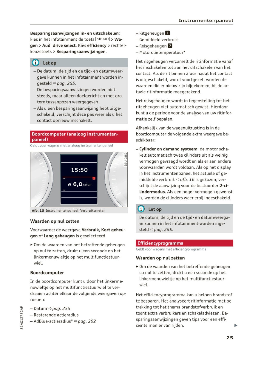 2019 Audi Q2 Owner's Manual | Dutch