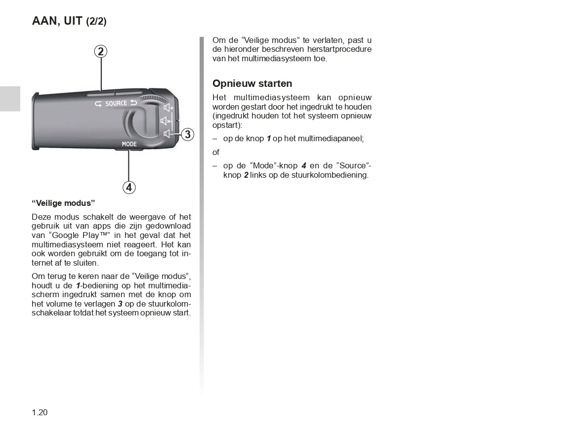 Renault OpenR Link User's Manual | Dutch