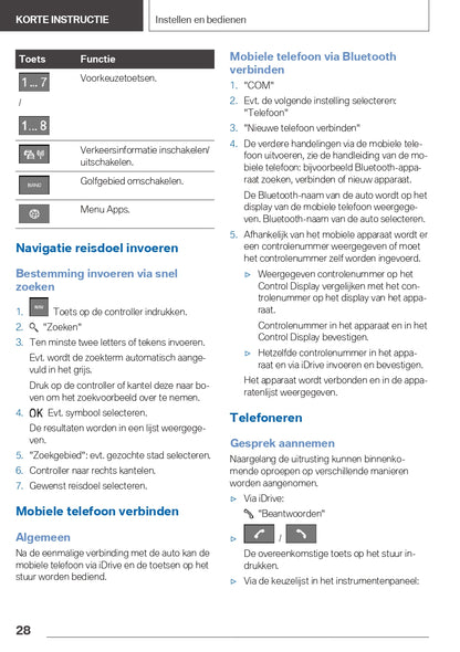 2021 BMW 1 Serie/1 Serie 120i Owner's Manual | Dutch