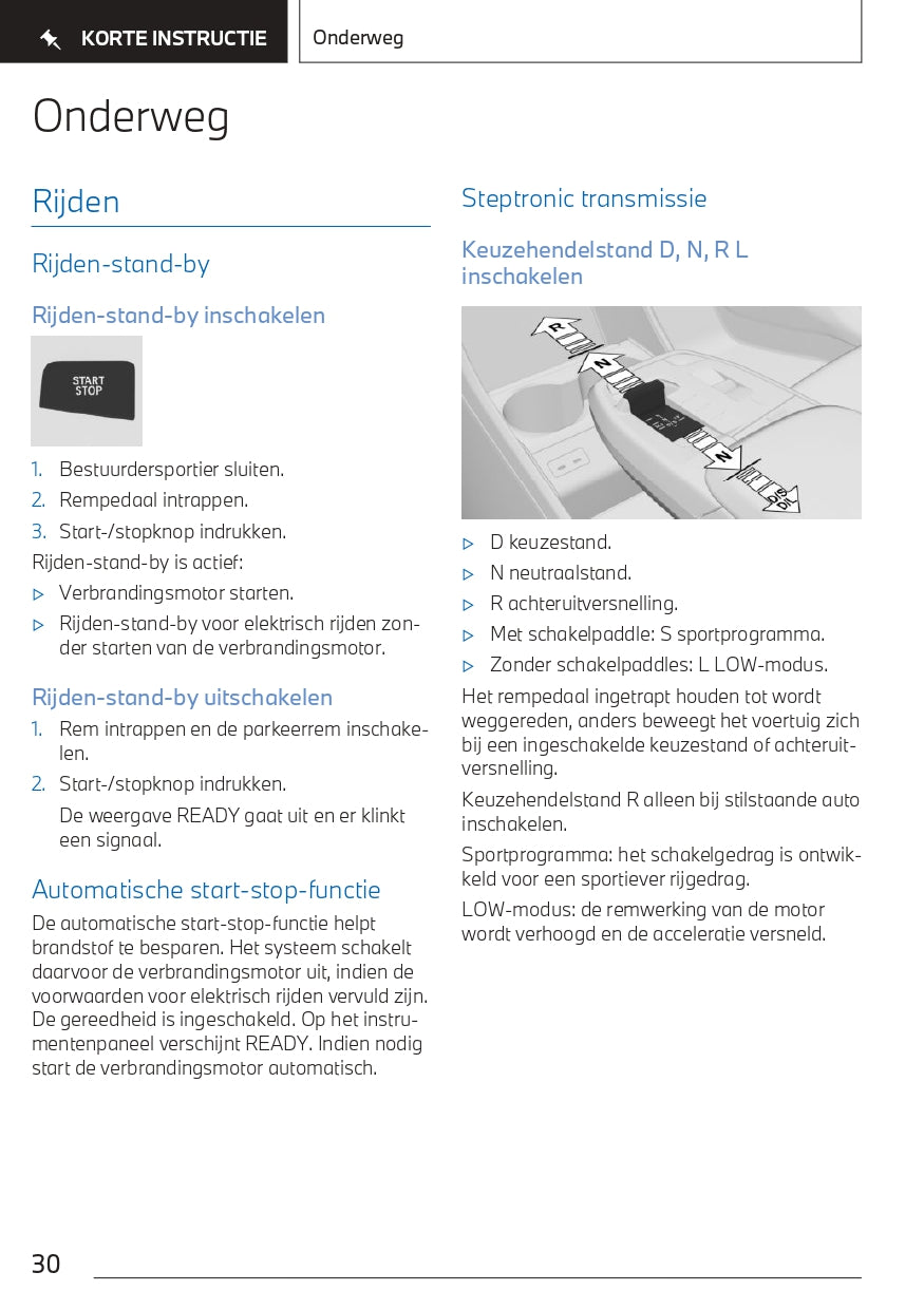 2023 BMW 2 serie Active Tourer 225XE Owner's Manual | Dutch