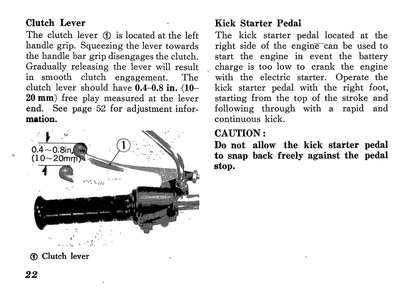 1972-1973 Honda CB350F Owner's Manual | English