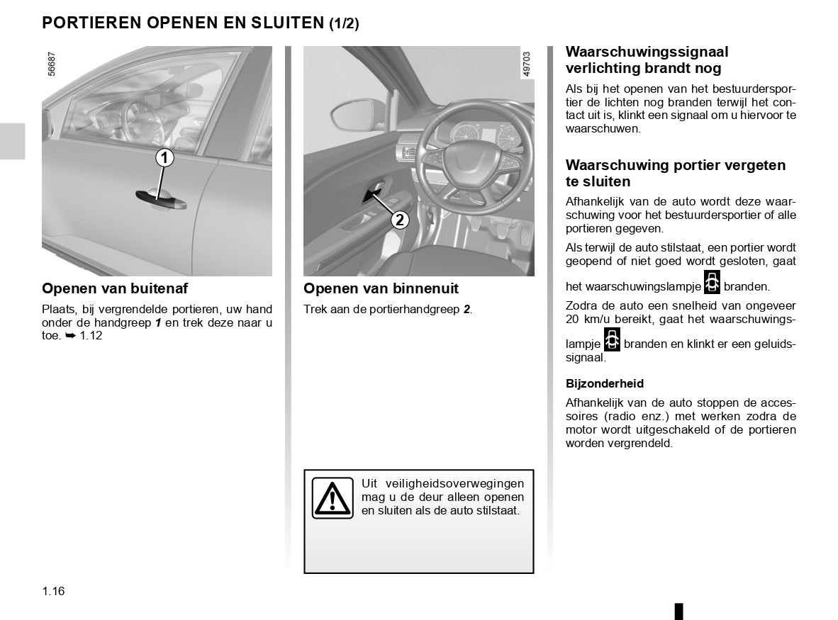 2020-2022 Dacia Sandero/Sandero Stepway Owner's Manual | Dutch