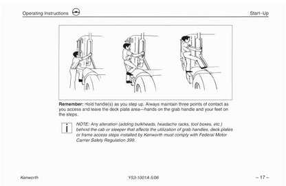 2004-2010 Kenworth W900/T600/T660/T800/C500 Owner's Manual | English