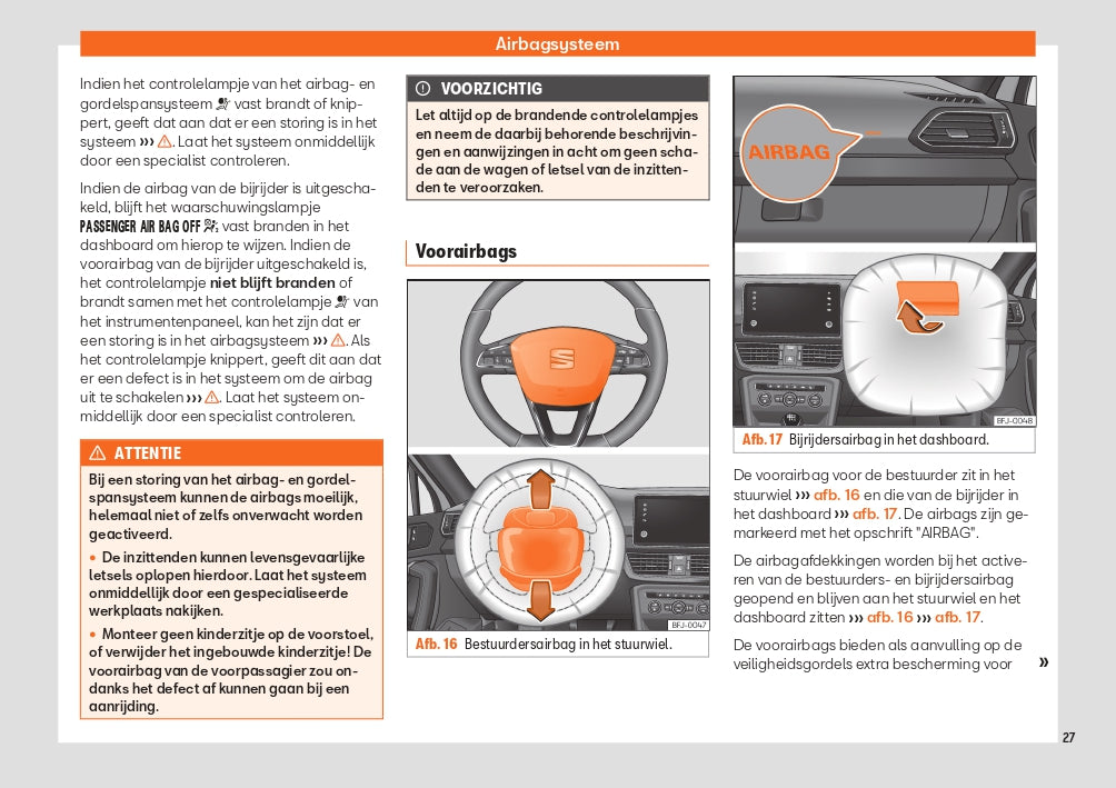 2020 Seat Tarraco Owner's Manual | Dutch