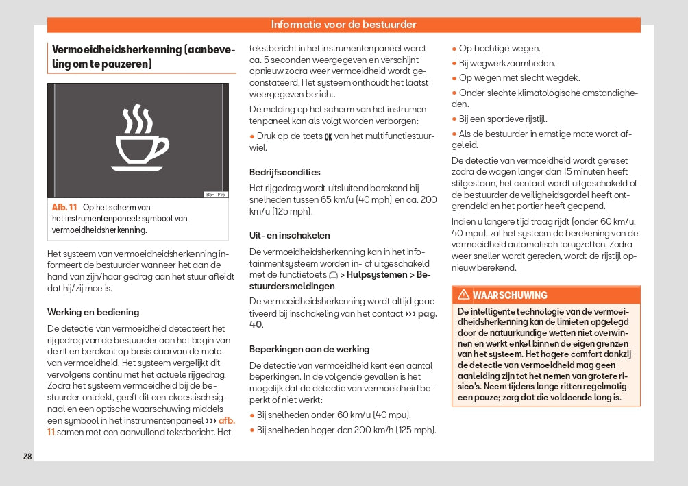 2024 Seat Leon Owner's Manual | Dutch