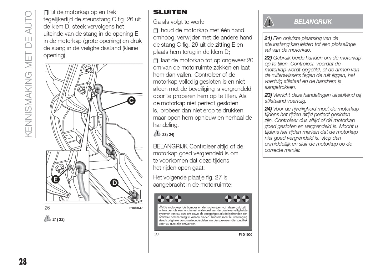 2016 Fiat Panda Owner's Manual | Dutch