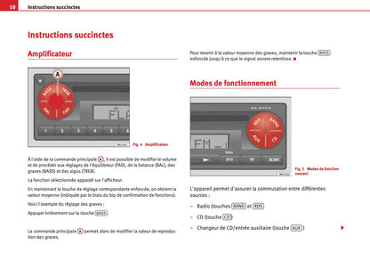 Seat Radio Alana - Alana MP3 Guide d'instructions