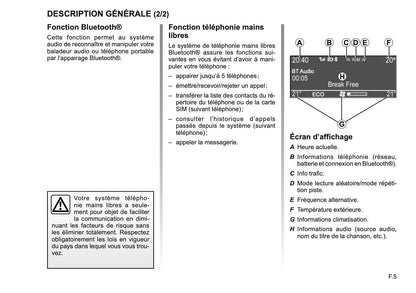 Renault CD Bluetooth Guide d'utilisation