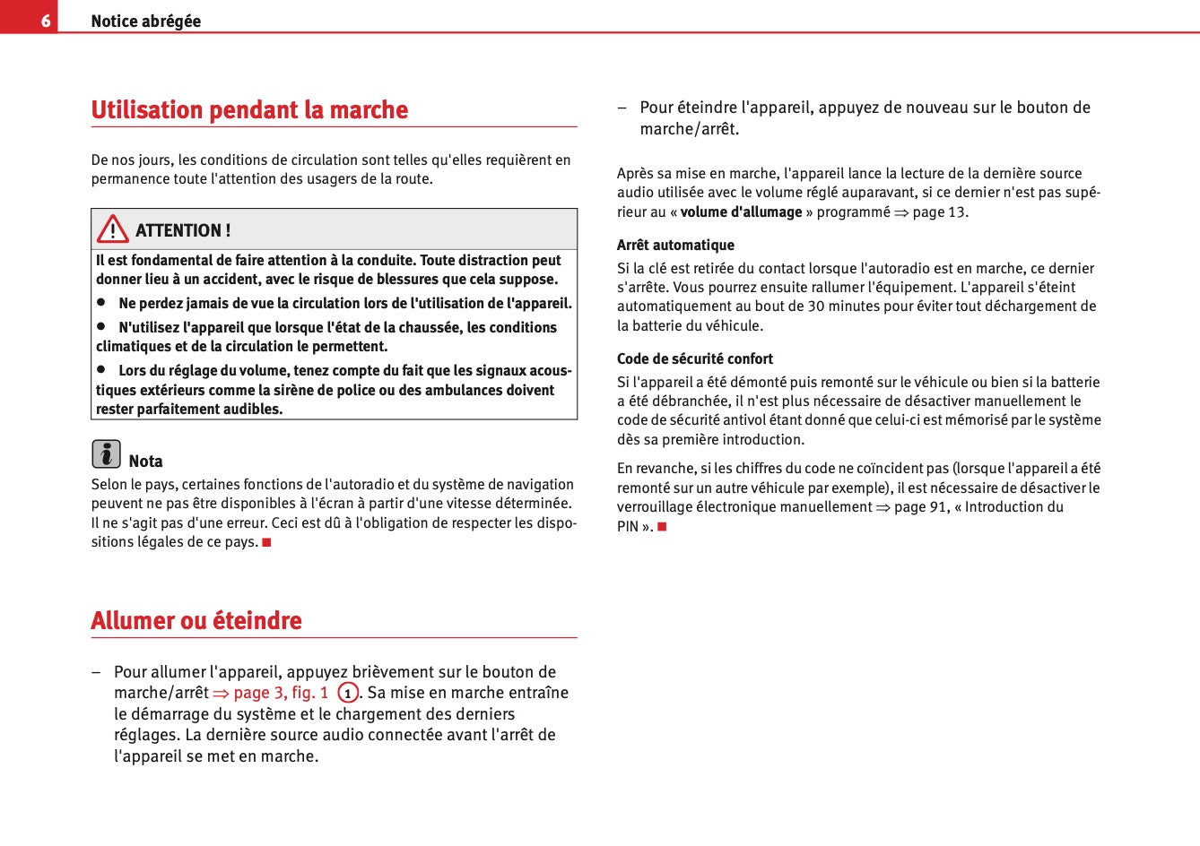 Seat Media System 2.0 Guide d’instructions