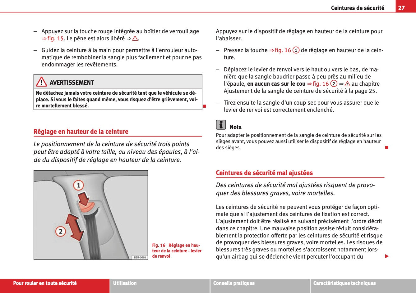 2012-2013 Seat Exeo Owner's Manual | French