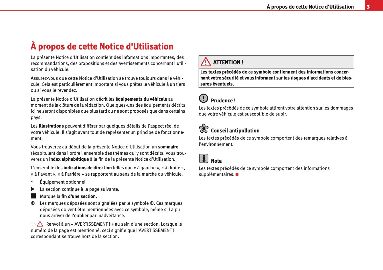 Seat Media System 1.0 Guide d'instructions