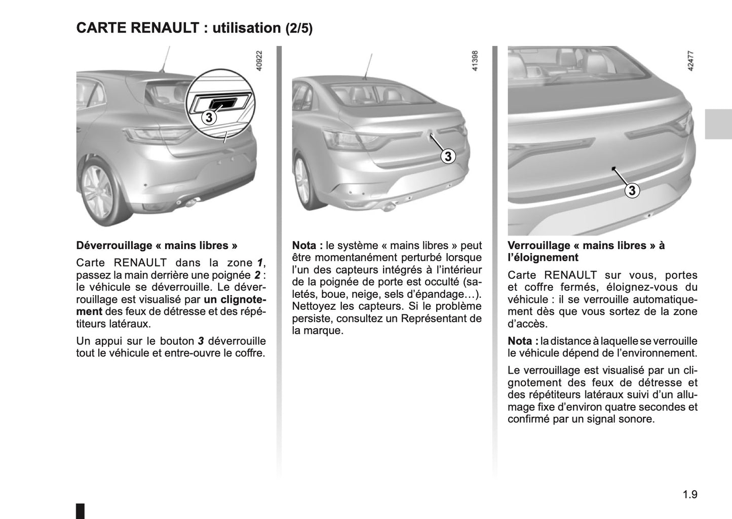 2017-2018 Renault Mégane Owner's Manual | French