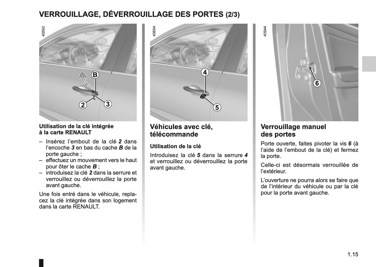 2017-2018 Renault Mégane Owner's Manual | French