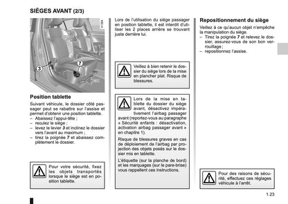 2017-2018 Renault Mégane Owner's Manual | French