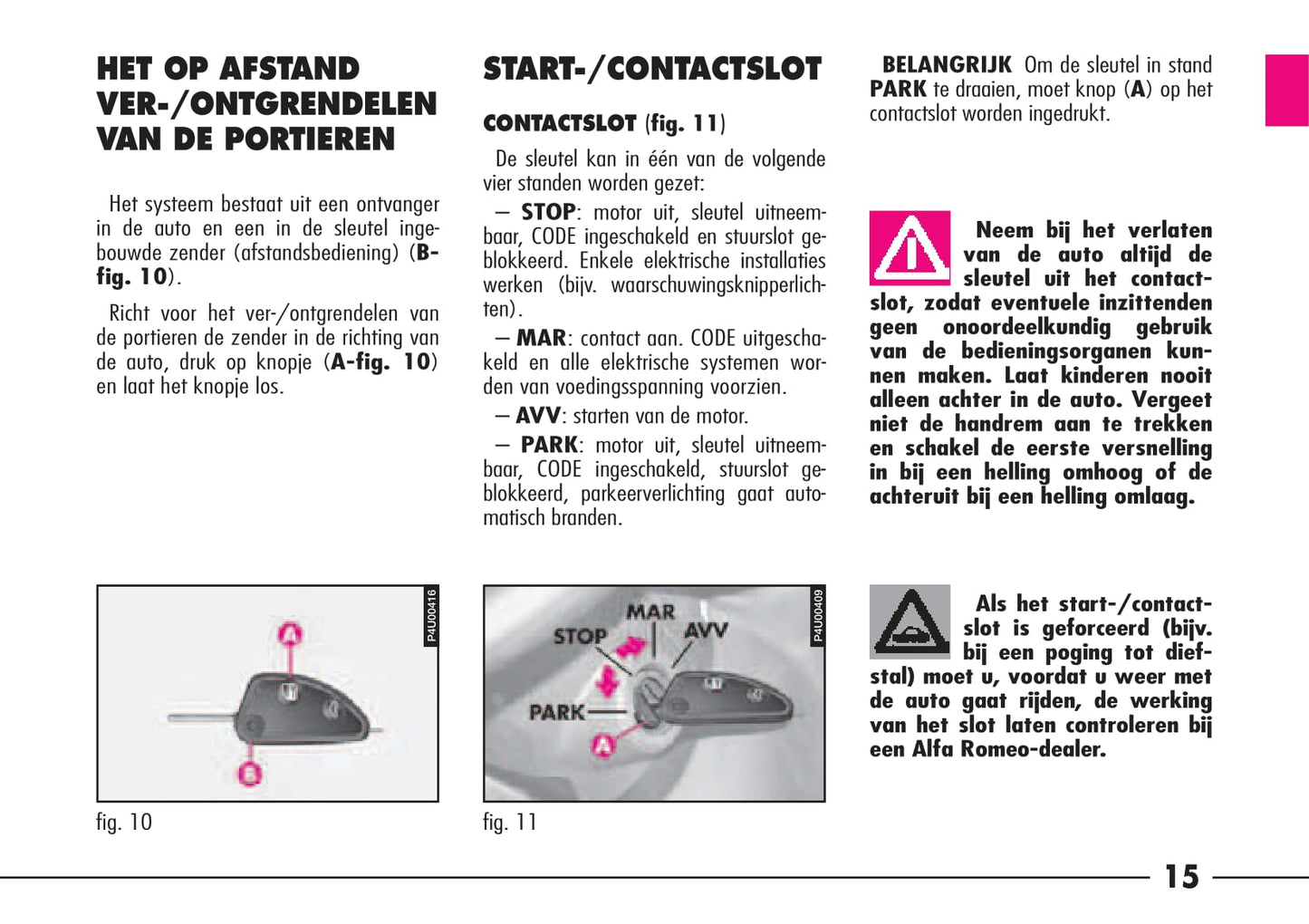 1997-2003 Alfa Romeo 156 Owner's Manual | Dutch