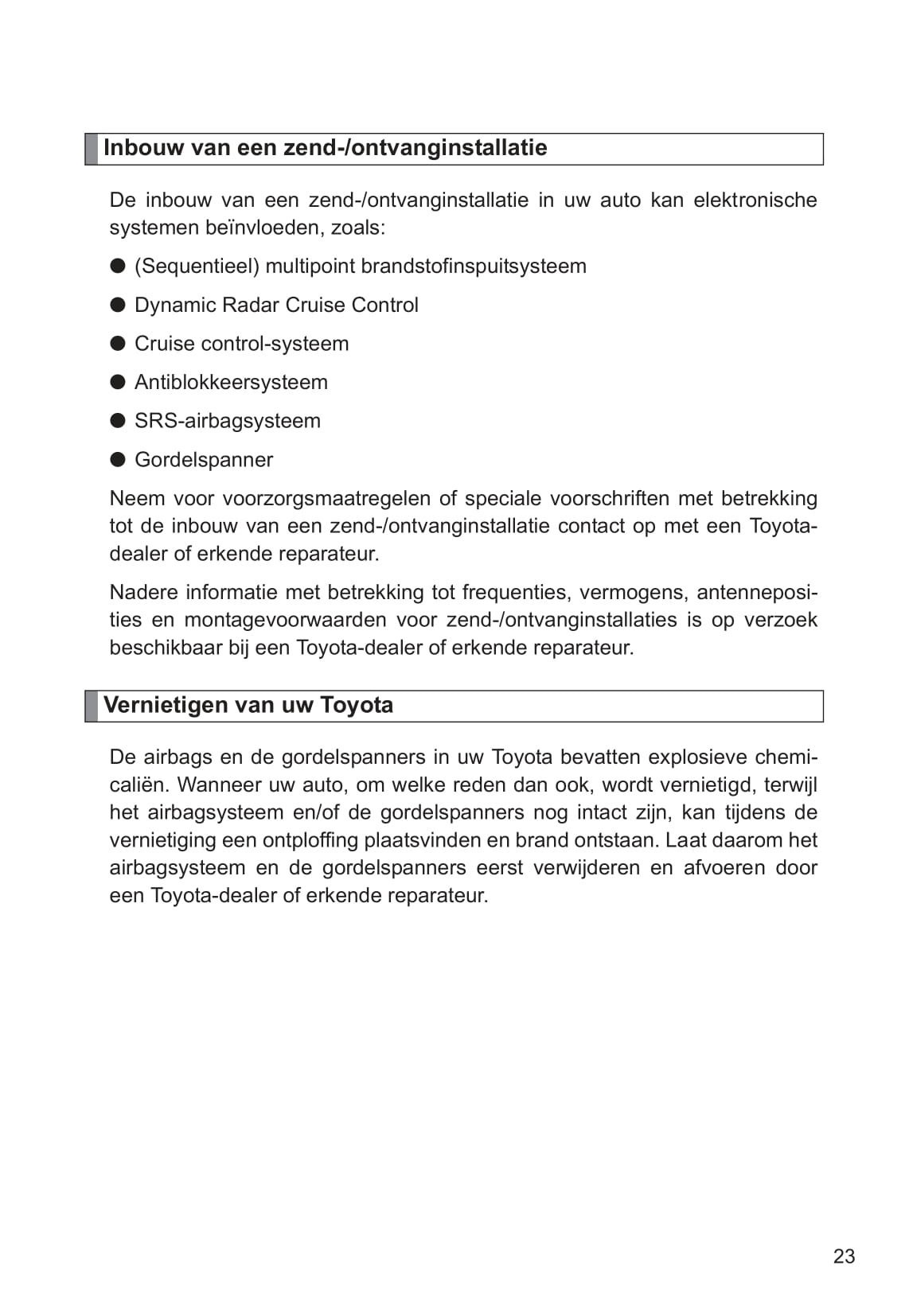 2009-2015 Toyota Avensis Manuel du propriétaire | Néerlandais