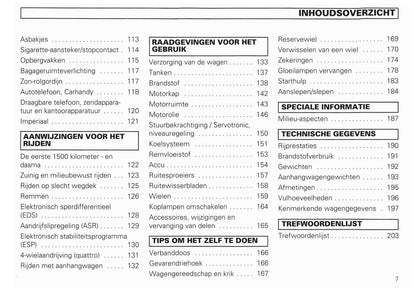 1994-2002 Audi A8/S8 Owner's Manual | Dutch