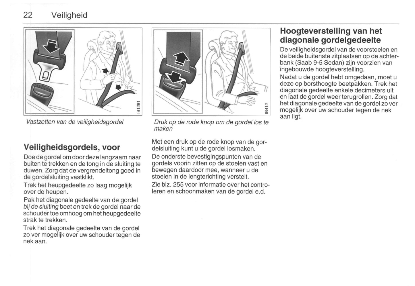 2001-2005 Saab 9-5 Gebruikershandleiding | Nederlands