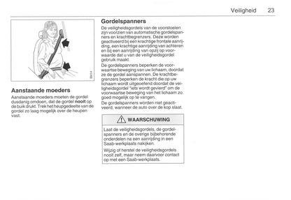 2001-2005 Saab 9-5 Gebruikershandleiding | Nederlands