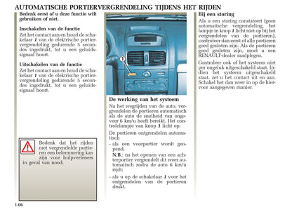 2005-2006 Renault Clio Gebruikershandleiding | Nederlands