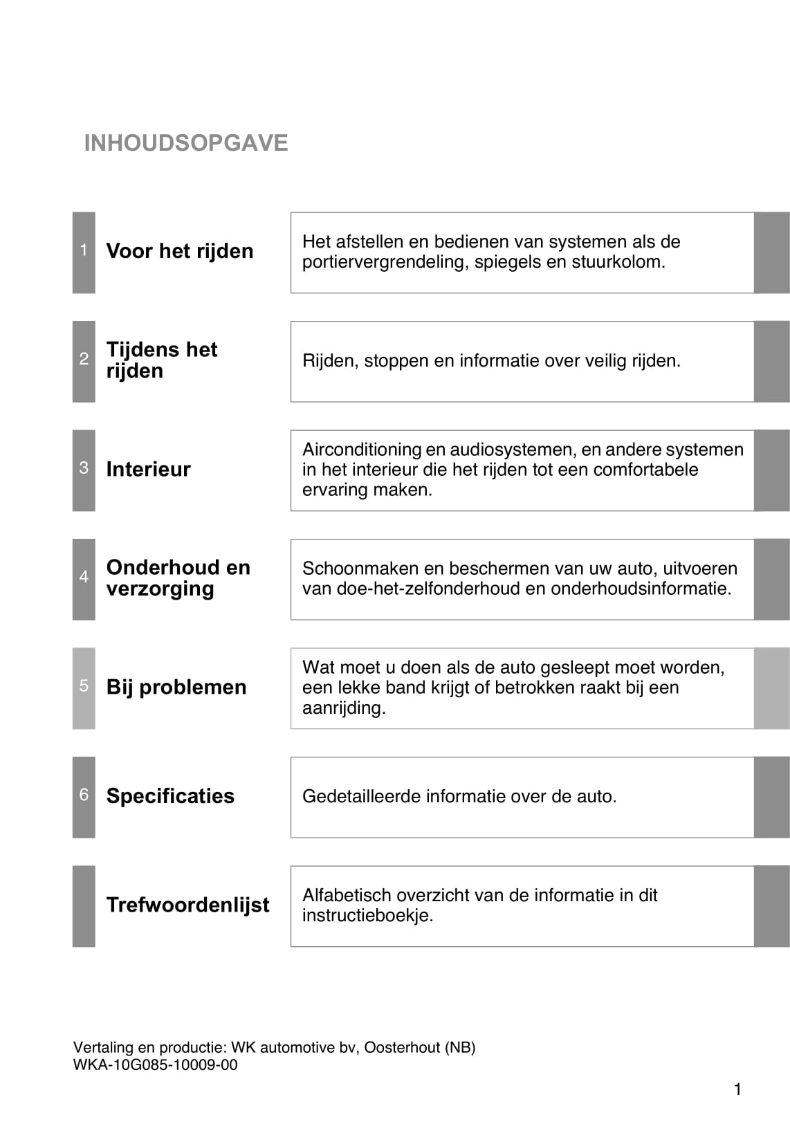 2009-2010 Toyota Corolla Gebruikershandleiding | Nederlands