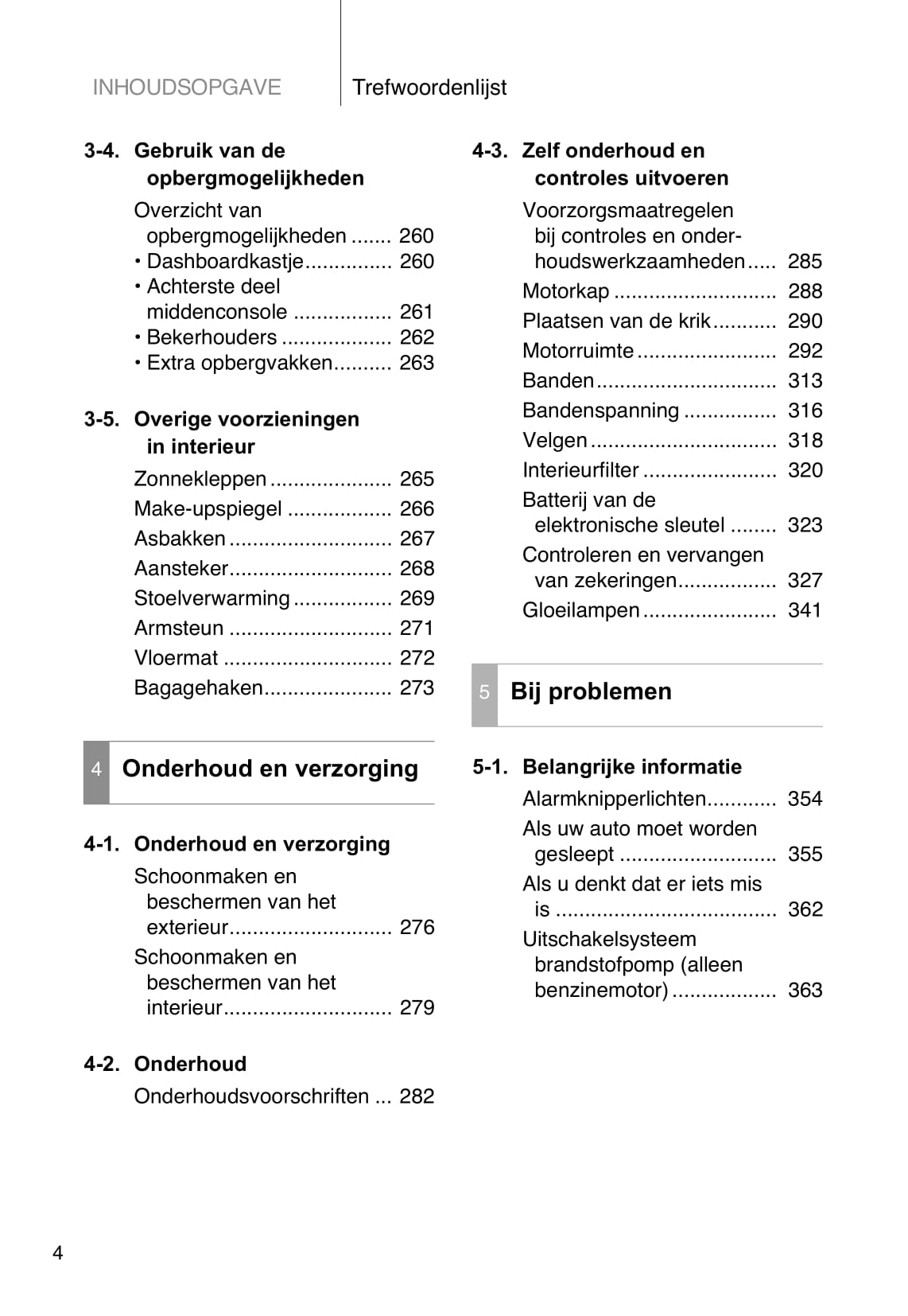 2007-2010 Toyota Corolla Owner's Manual | Dutch