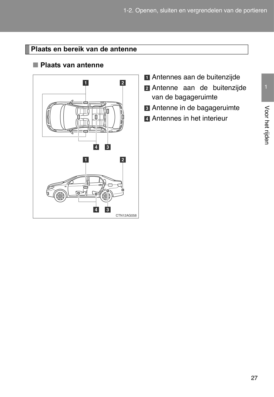 2009-2010 Toyota Corolla Owner's Manual | Dutch