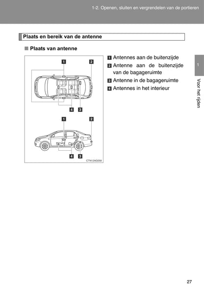 2007-2009 Toyota Corolla Manuel du propriétaire | Néerlandais