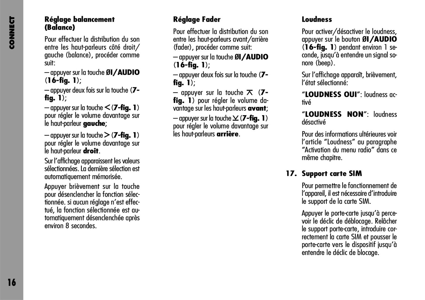 Alfa Romeo Connect-Navigateur-Connect Nav  Guide d'utilisation 2004 - 2007