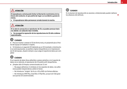 Seat Sound System 2.0 Manual de Instrucciones 2010 - 2015