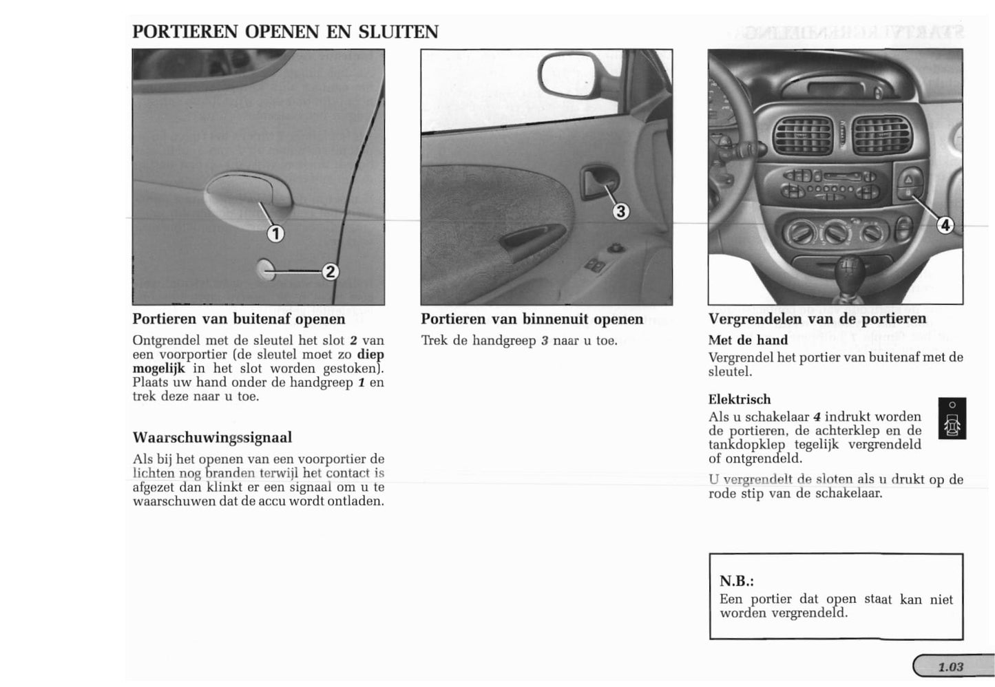 1996-1999 Renault Mégane Manuel du propriétaire | Néerlandais