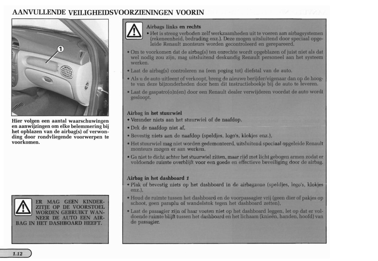 1998-1999 Renault Mégane Coupé Gebruikershandleiding | Nederlands