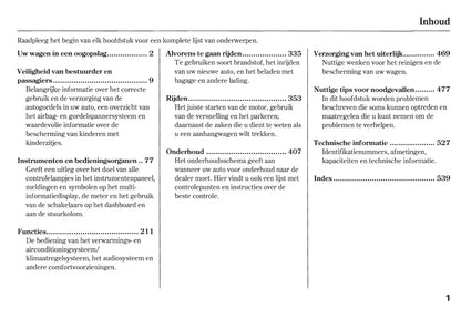 2010-2011 Honda CR-V Gebruikershandleiding | Nederlands