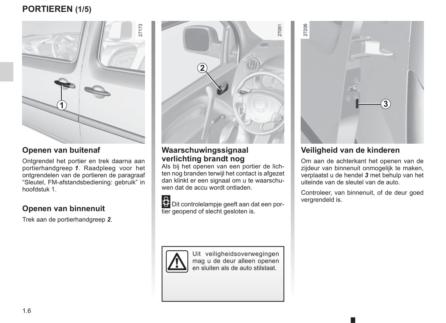 2003-2004 Renault Kangoo Gebruikershandleiding | Nederlands