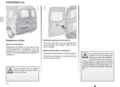 2003-2004 Renault Kangoo Gebruikershandleiding | Nederlands