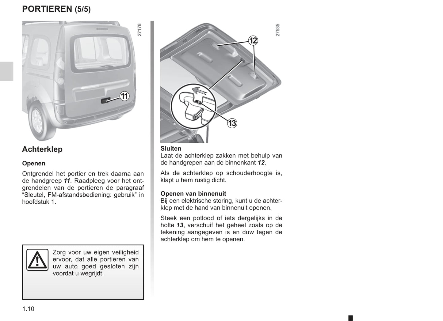 2003-2004 Renault Kangoo Gebruikershandleiding | Nederlands