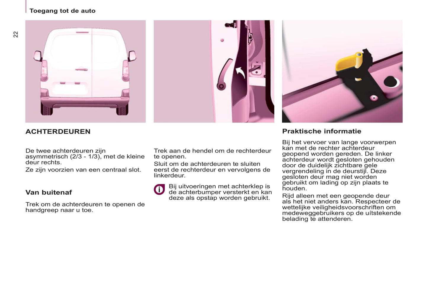2013 Peugeot Partner Owner's Manual | Dutch