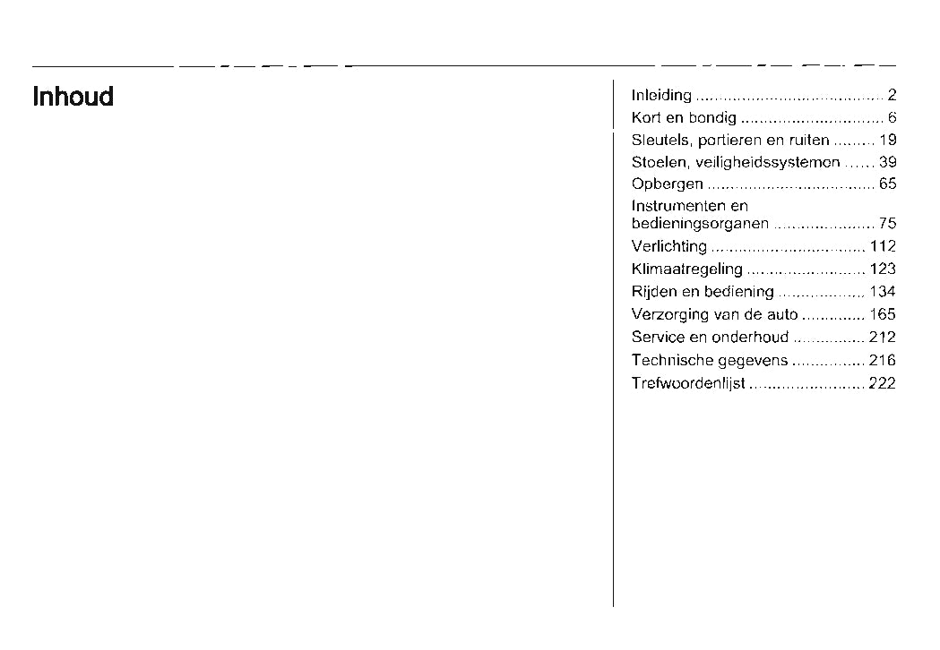 2010-2012 Saab 9-5 Owner's Manual | Dutch