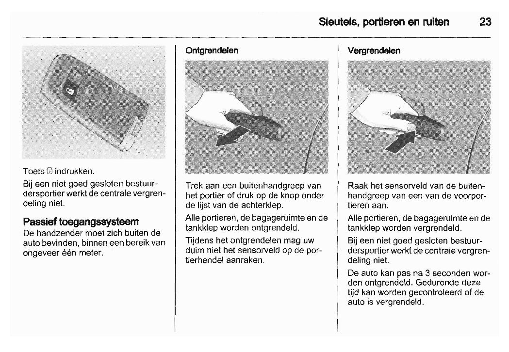 2010-2012 Saab 9-5 Owner's Manual | Dutch