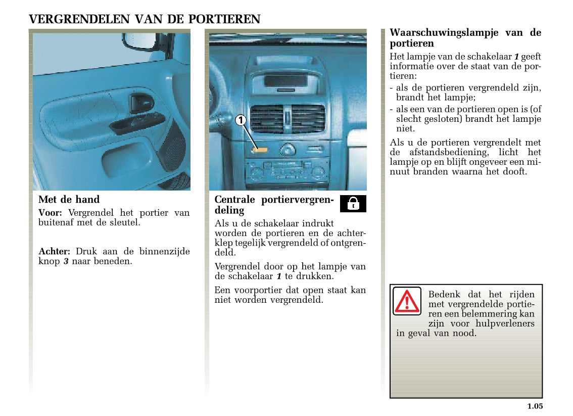 2002-2003 Renault Clio Owner's Manual | Dutch