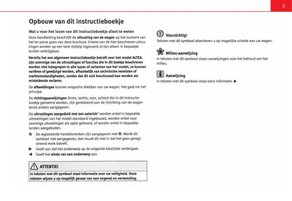 2006-2007 Seat Altea Owner's Manual | Dutch