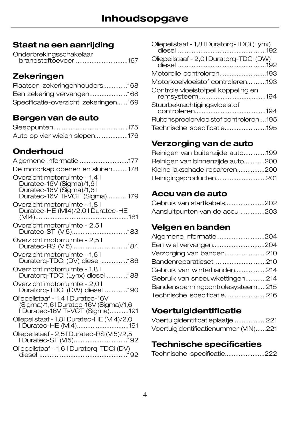 2008-2011 Ford Focus Owner's Manual | Dutch