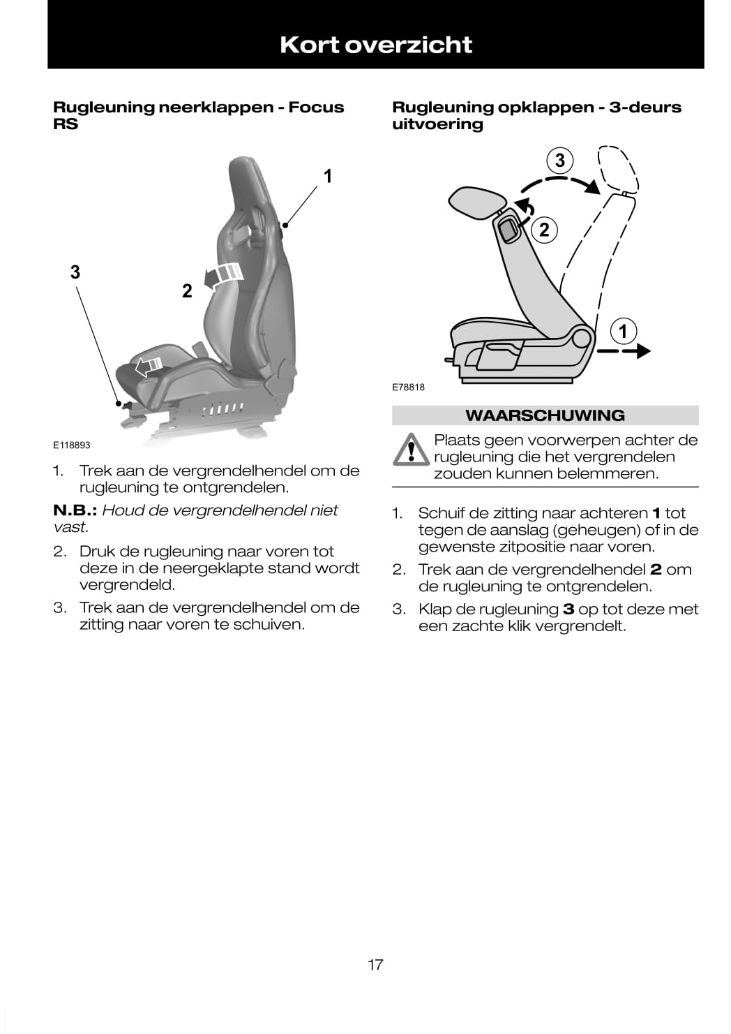 2008-2011 Ford Focus Gebruikershandleiding | Nederlands