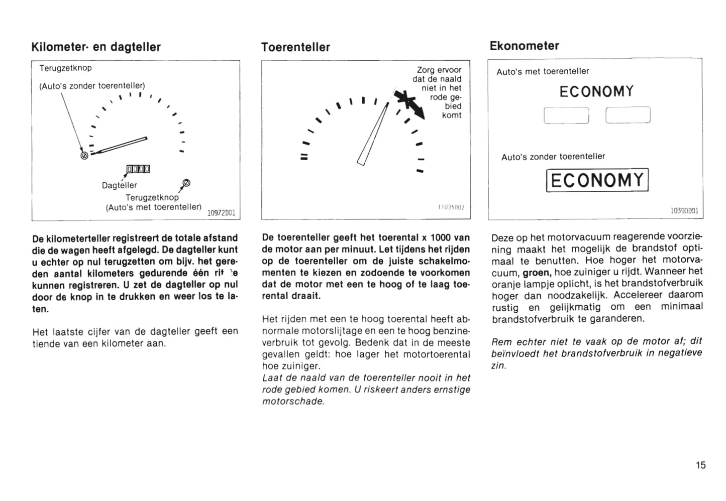 1985-1986 Toyota Starlet Owner's Manual | Dutch