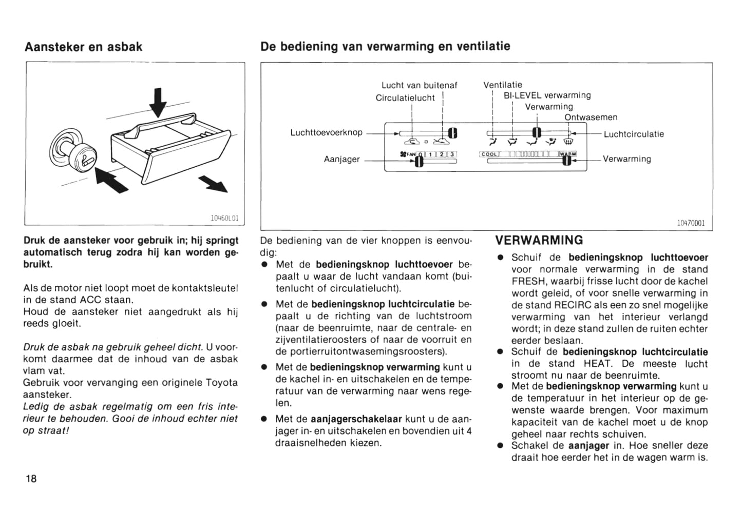 1985-1986 Toyota Starlet Owner's Manual | Dutch