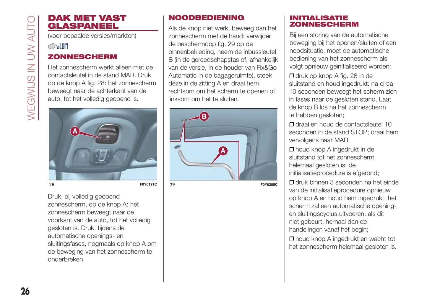 2016-2017 Fiat 500L Owner's Manual | Dutch