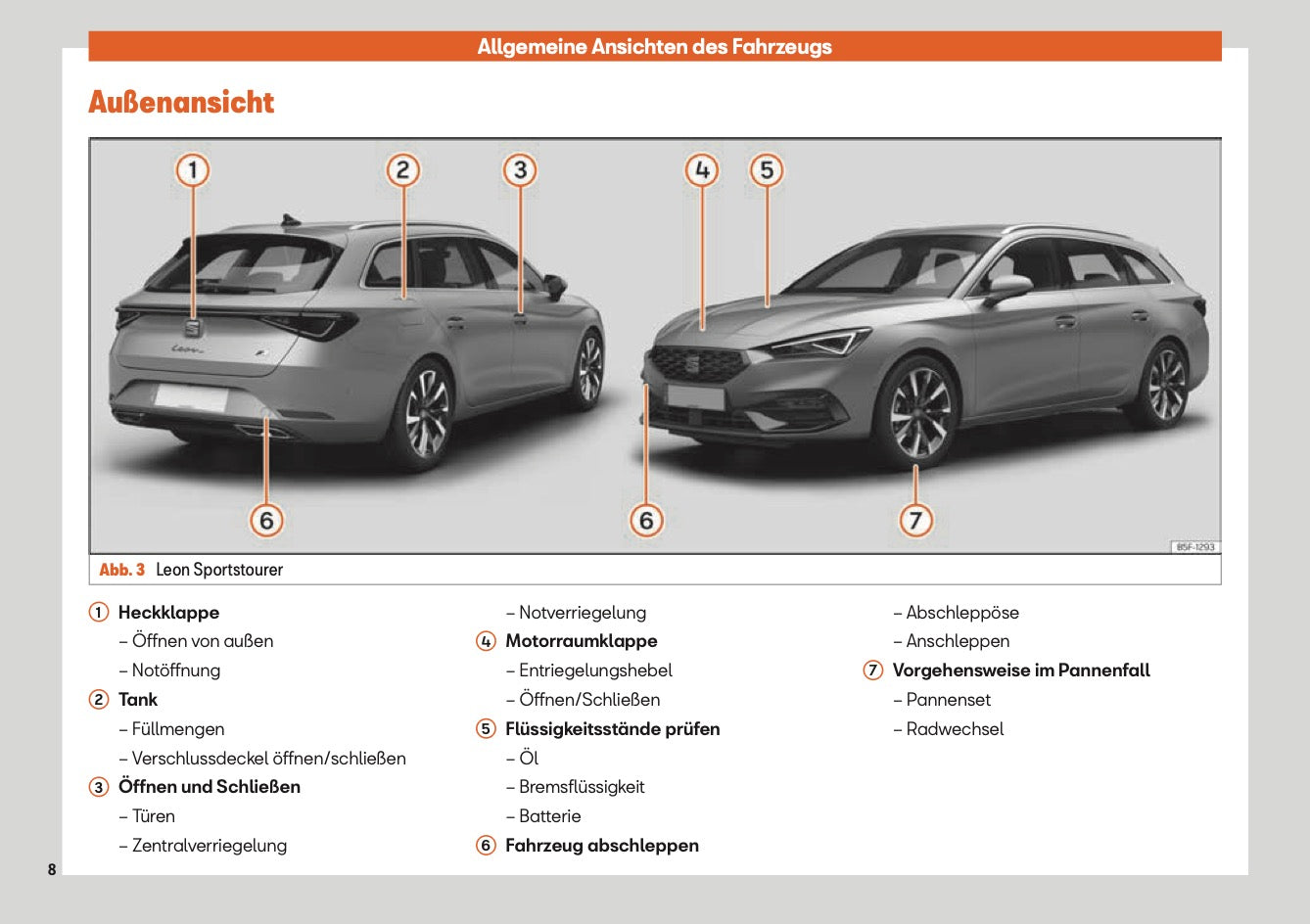 2020 Seat Leon Owner's Manual | German