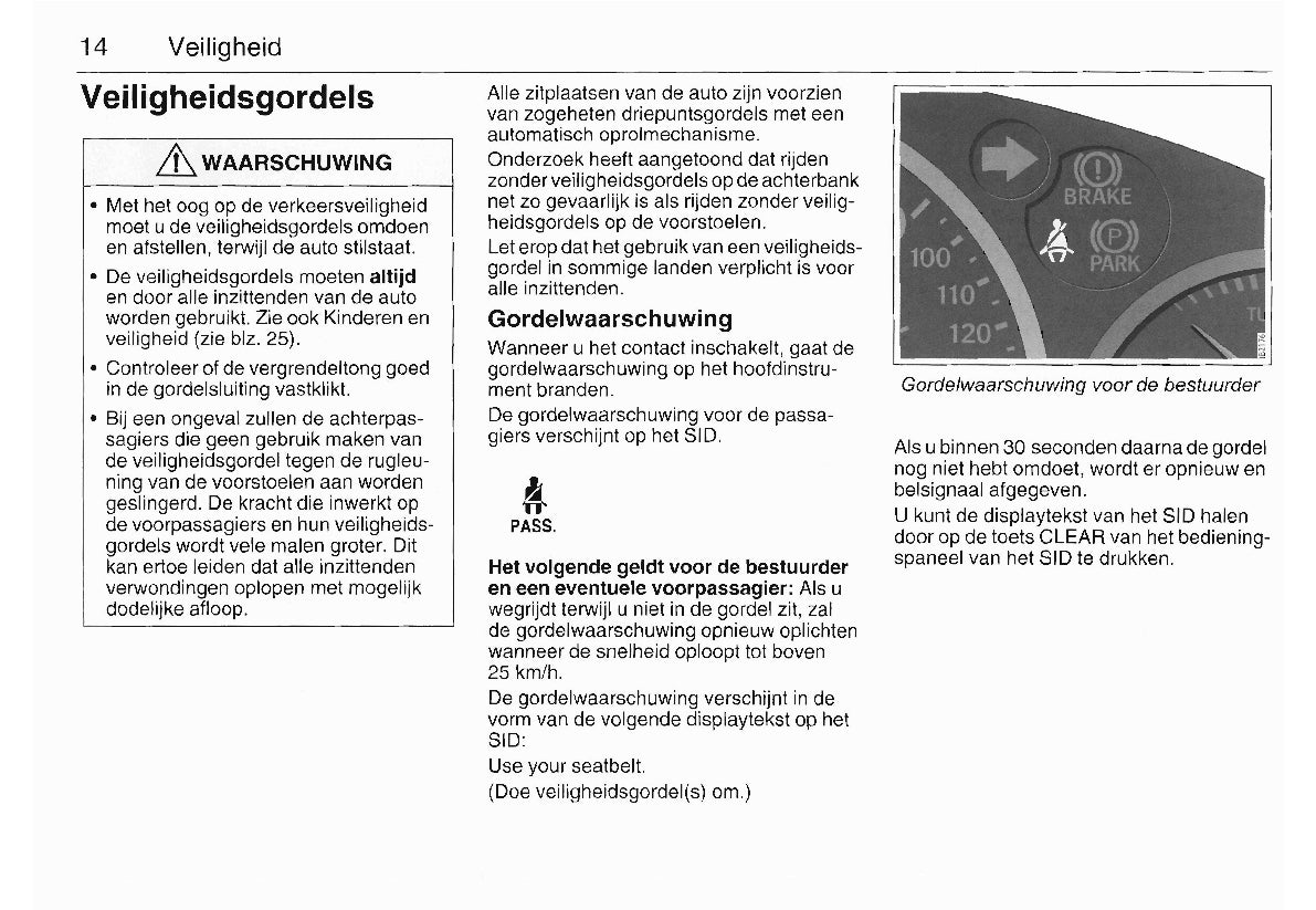 2003-2008 Saab 9-3 Gebruikershandleiding | Nederlands