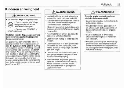 2003-2008 Saab 9-3 Owner's Manual | Dutch